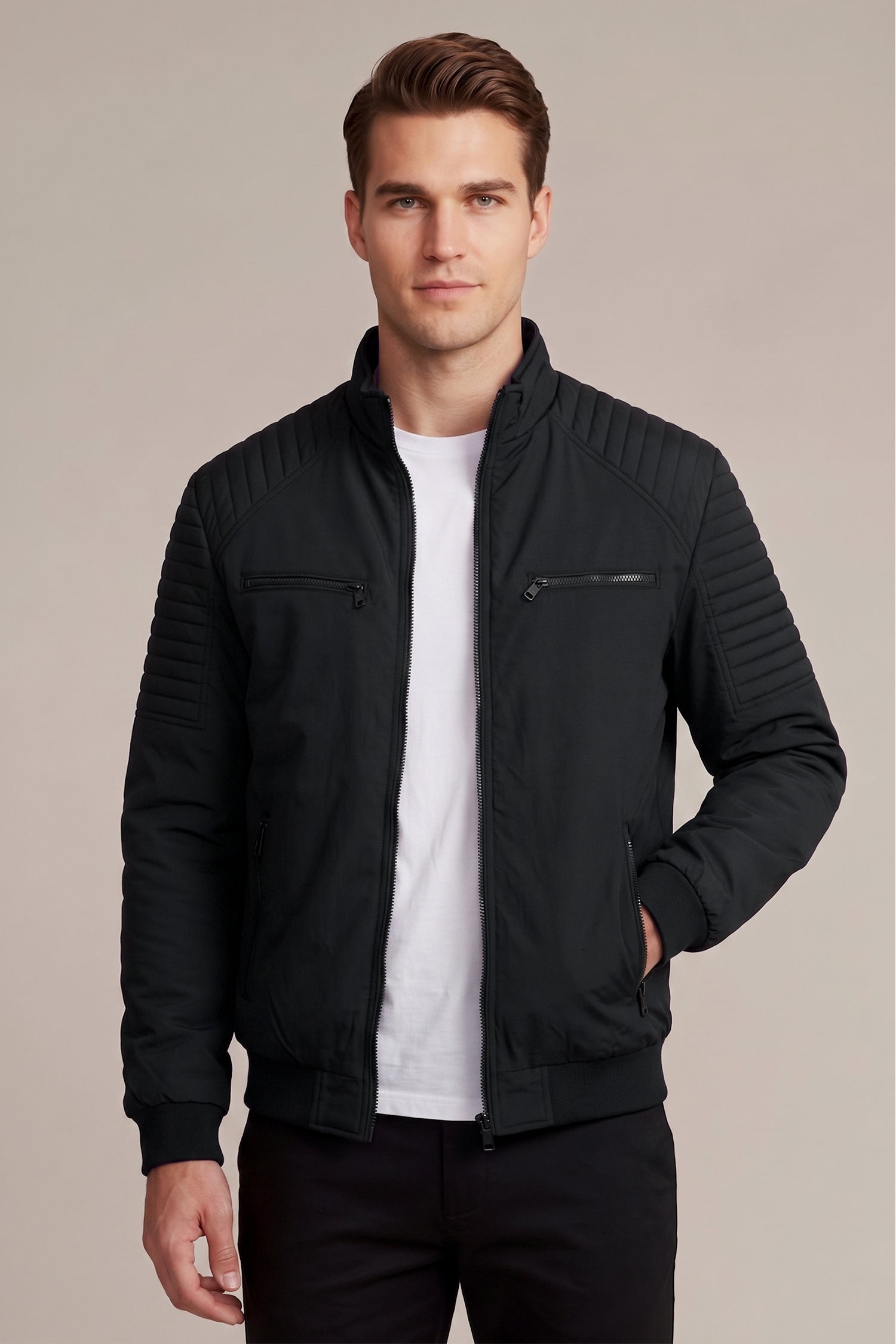 Men's Classic Padded Imported Parachute Puffer Jacket
