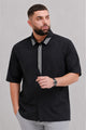 Turbo Distinct Striped Design Big & Tall Men's Casual OverShirt