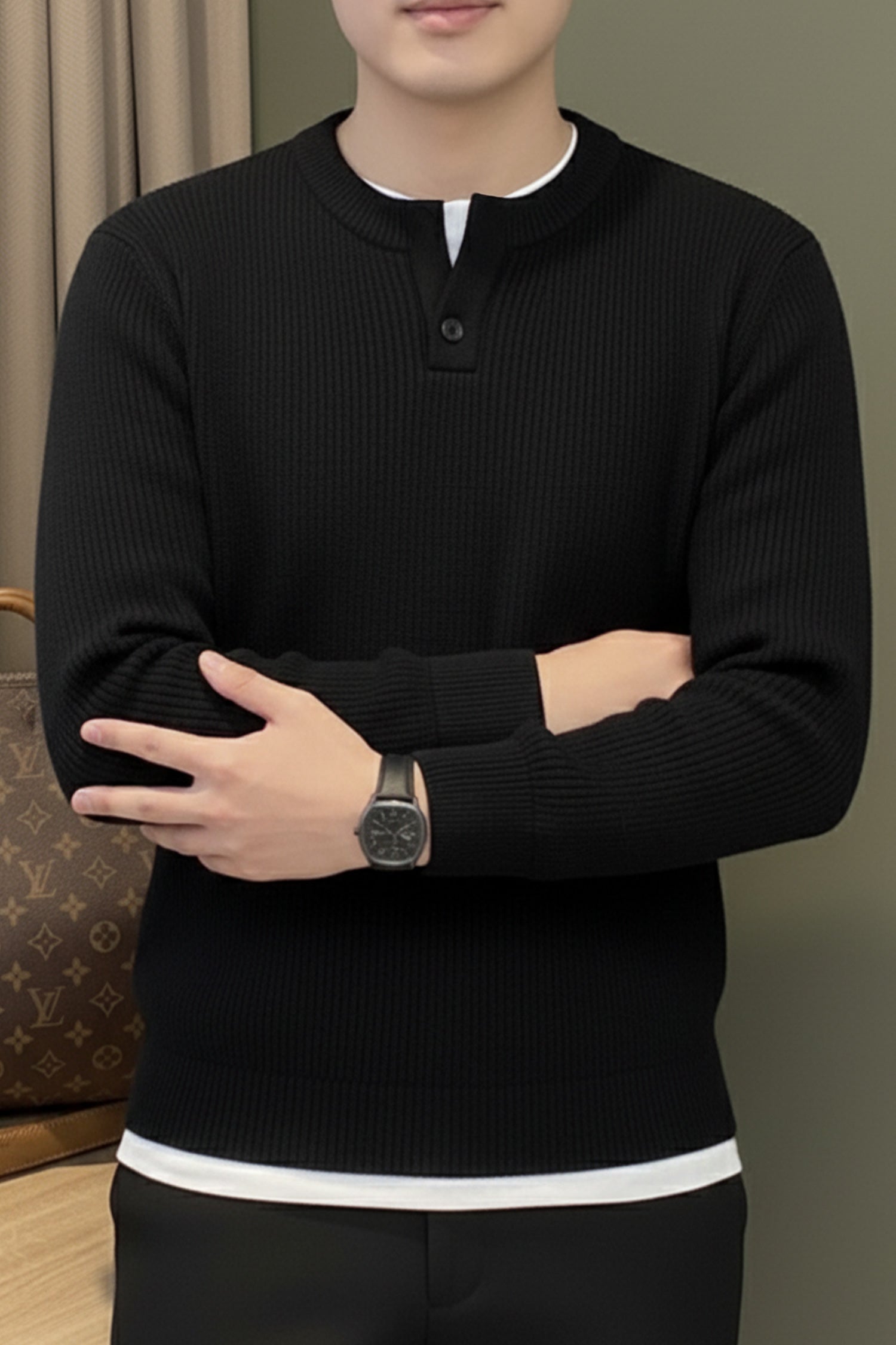Turbo Fashion Men's Knitted Imported Men's Sweater