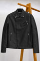 Men's Asymmetrical Zipper Imported Leather Jacket