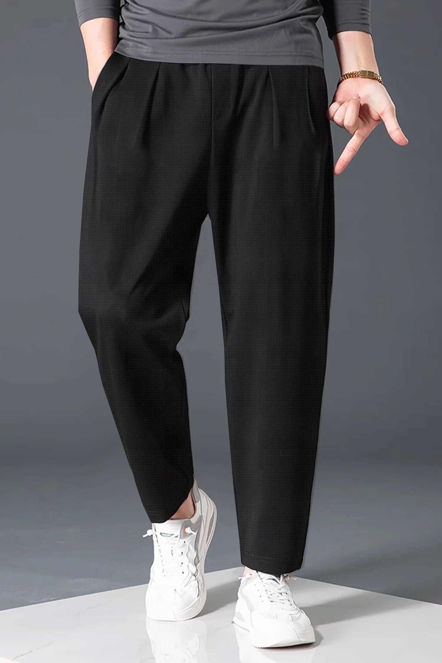 Turbo ProForm Waffle Texture Slim Fit Trouser