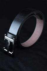 Hrmes Metal Alloy Automatic Buckle Branded Belt