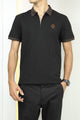 Turbo Abstract Zip Collar Men's Polo Shirt