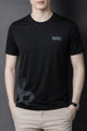 Mens Urban Casual Round Neck T-shirt In Black