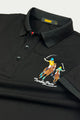 Turbo Polo Club Horse Pony Badge Men's Polo Shirt