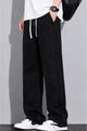 Turbo Casual Straight Denim Cargo Jeans In Black