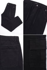 Denim Men's Relaxed Fit Straight Leg Baggy Jeans In Black