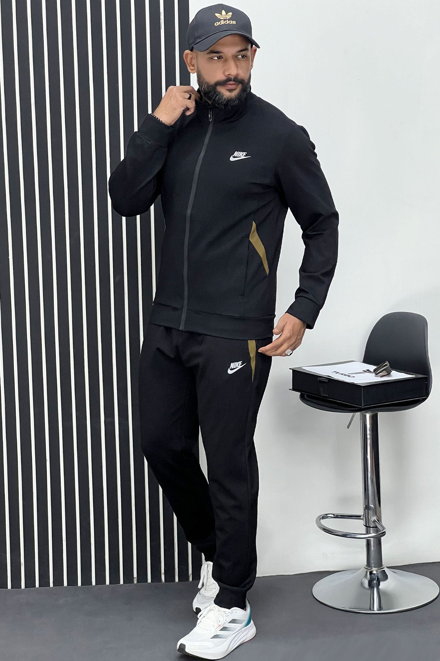 Nke Premium Sportswear Men Zipper Tracksuit