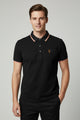Turbo Polo Sport Super Men's Polo Shirt In Black