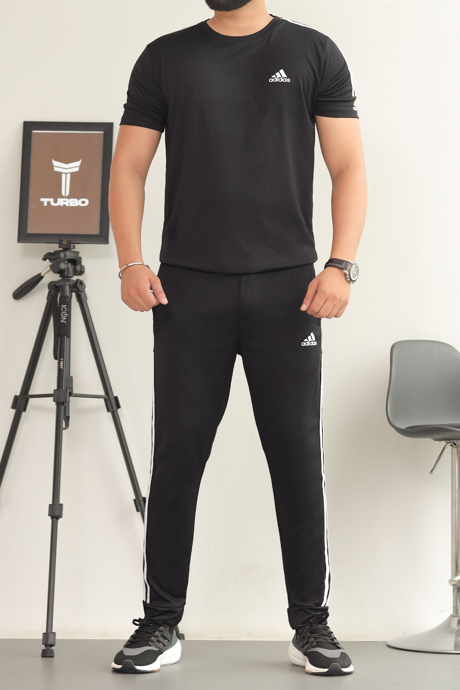 Adds Premium Tri-Line Quick-Dry Tracksuit