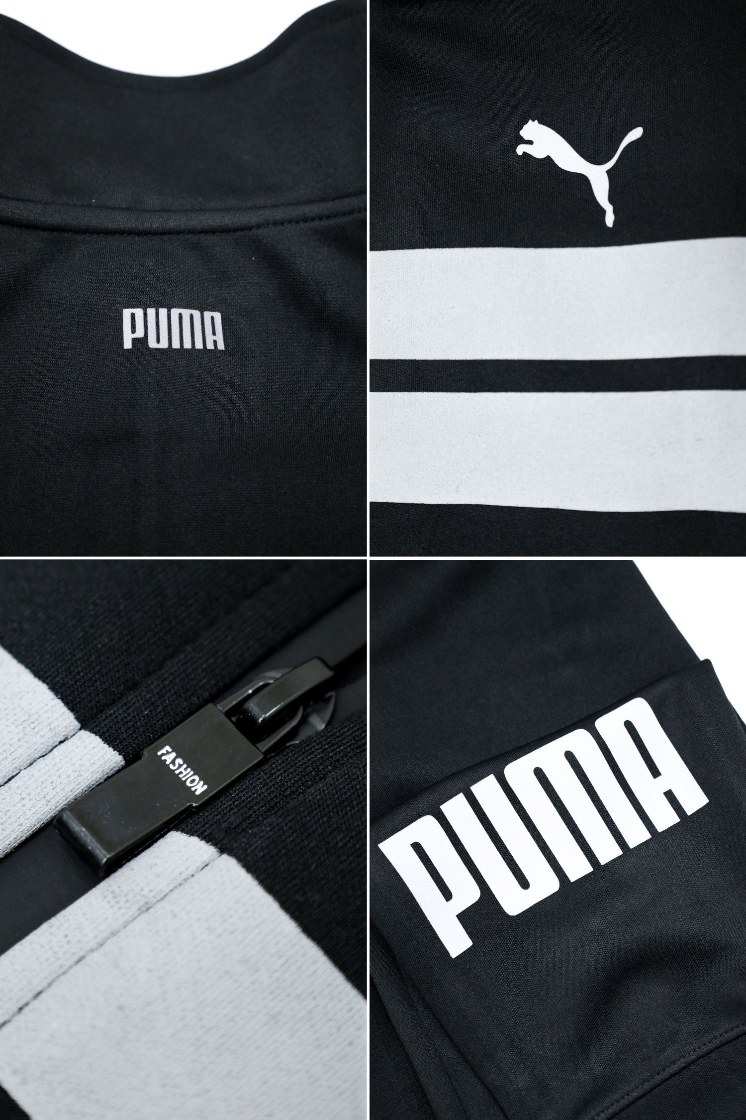 Pma Style Metal Energy Mock Neck Fine Interlock Men Zipper Tracksuit