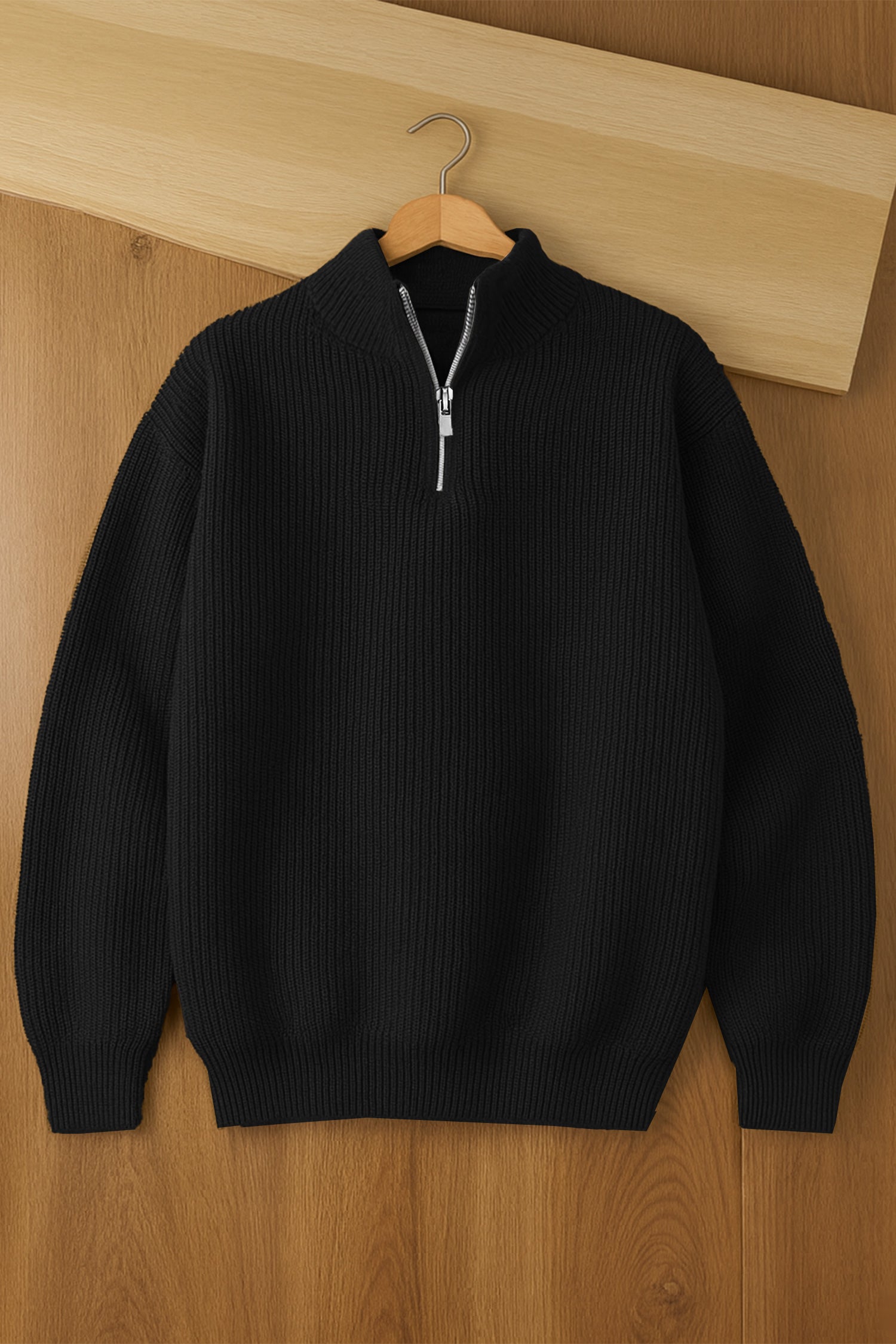 Turbo merino quarter zip Imported Men's Sweater