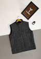 Quilted Design, Stand-up Collar Men's Gilet