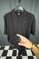 Turbo Premium Lightweight Half Sleeve Casual Shirt In Black