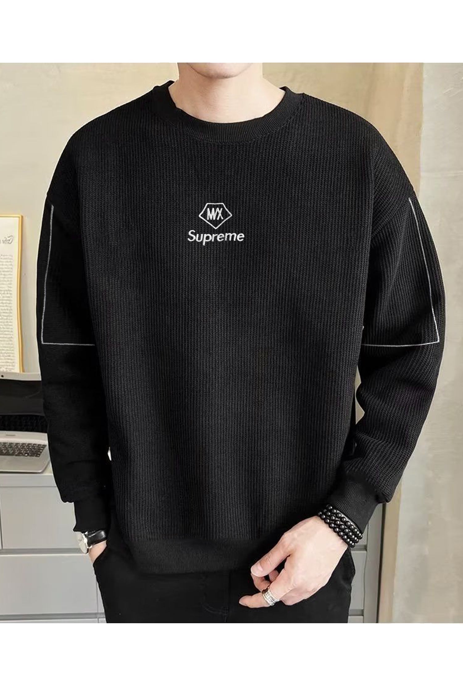 Supreme Round Neck Imported Men's Sweatshirt