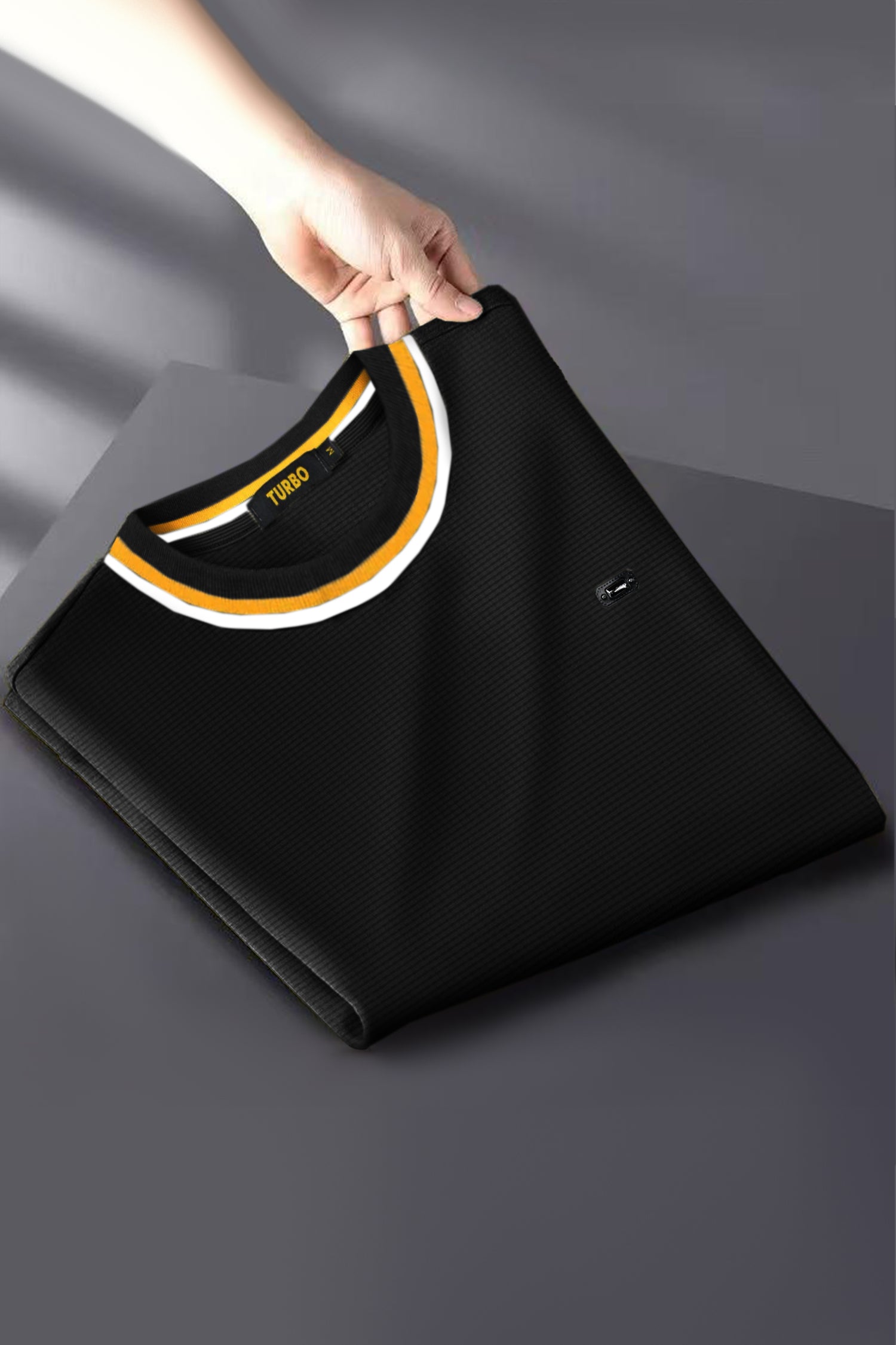 Turbo Premium Designer Edition Crew Neck Tee In Black
