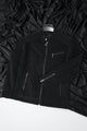 Men's Ban Button Style Suede Leather Jacket In Black