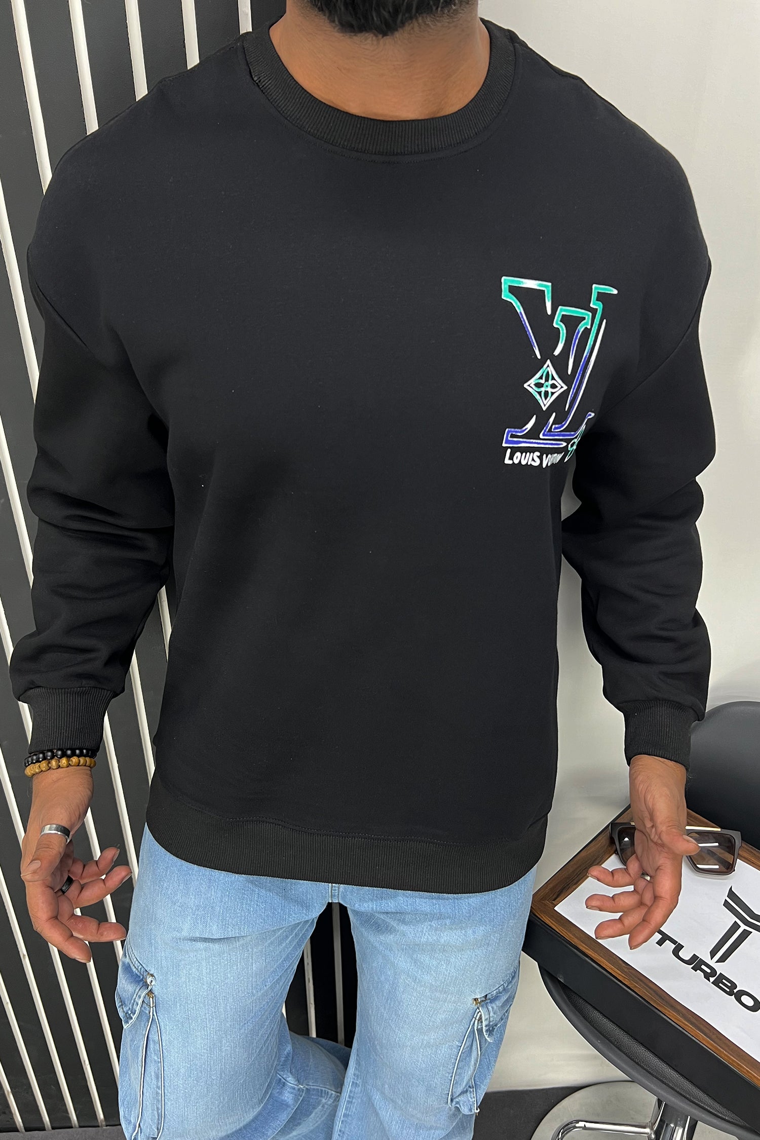 Luis Vten Designer Typography Full Sleeves Men's Sweatshirt