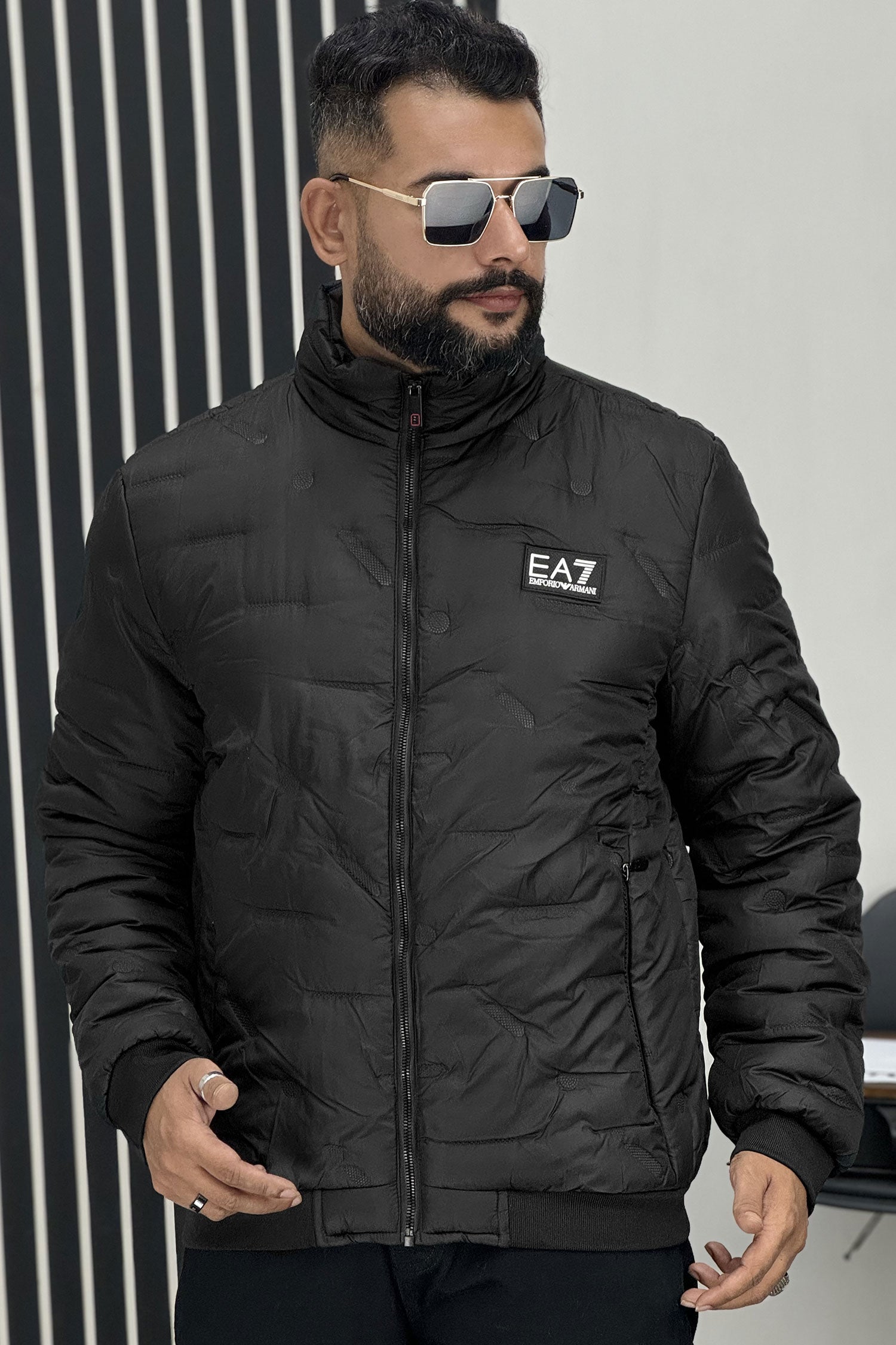 Armni EA7 Embossed Design Imported Puffer Jacket