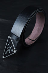 Prda Metal Alloy Automatic Buckle Branded Belt