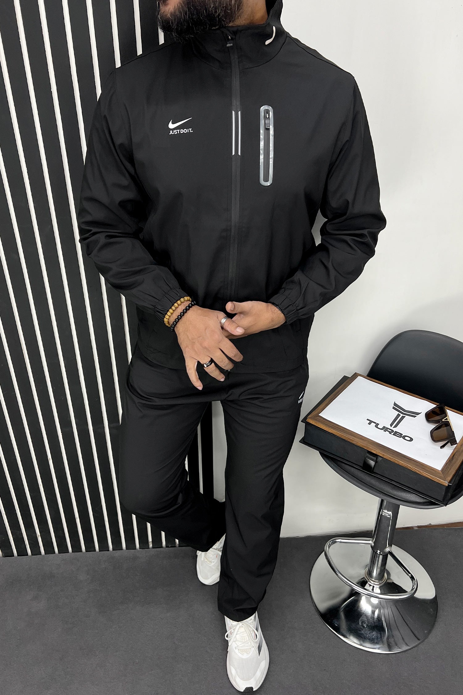 Nke Jst Do it Sportswear Men Zipper Tracksuit