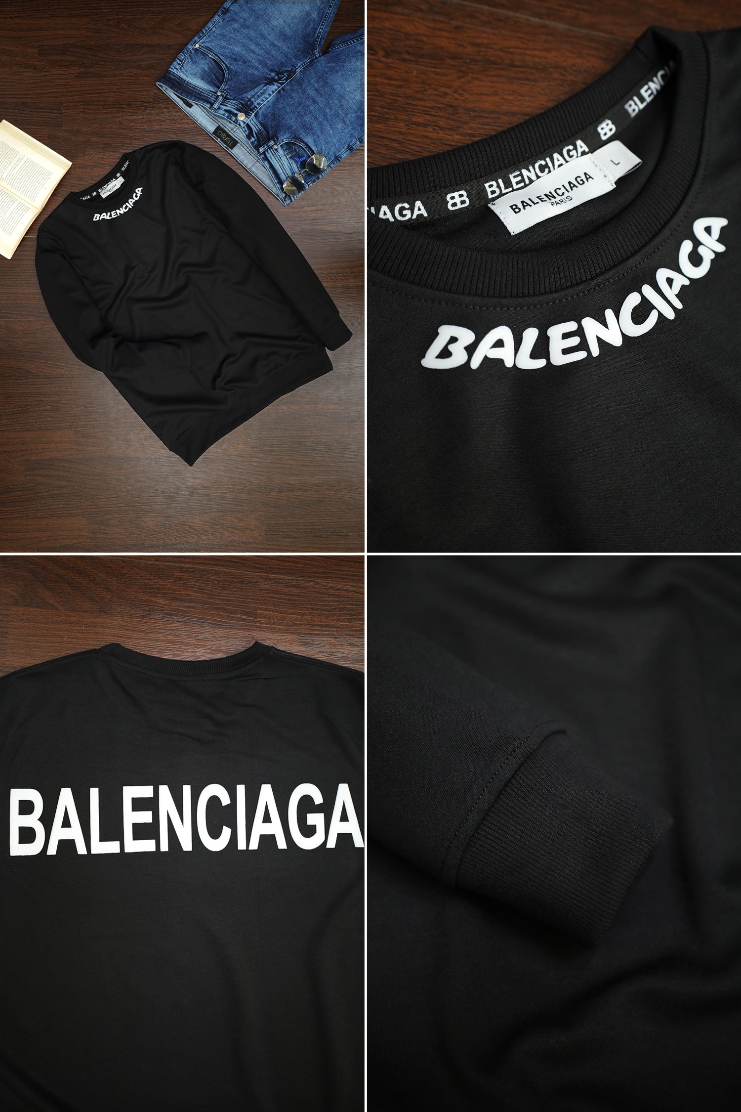 Blncaga Icon Writing Full Sleeves Sweatshirt