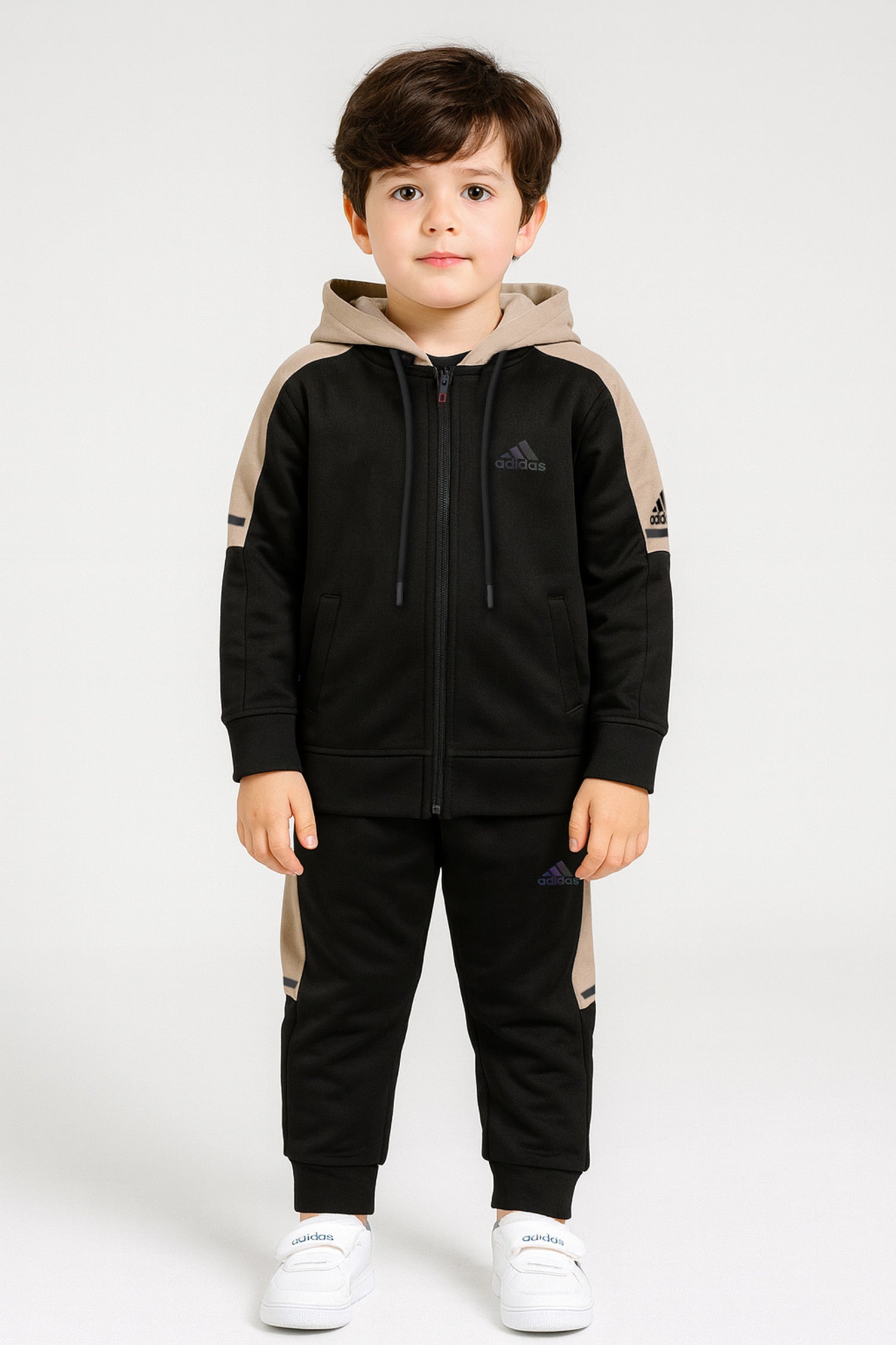 Adds Essential Performance Hooded Unisex Kids Tracksuit