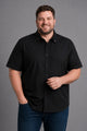 Turbo Textured Finish Button Down Silk Big & Tall Men's Casual Shirt