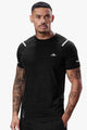 Turbo Sport Shoulder Striped Breathable Dry-Fit Tee
