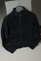 Warm Core Imported Suede Leather Jacket In Black