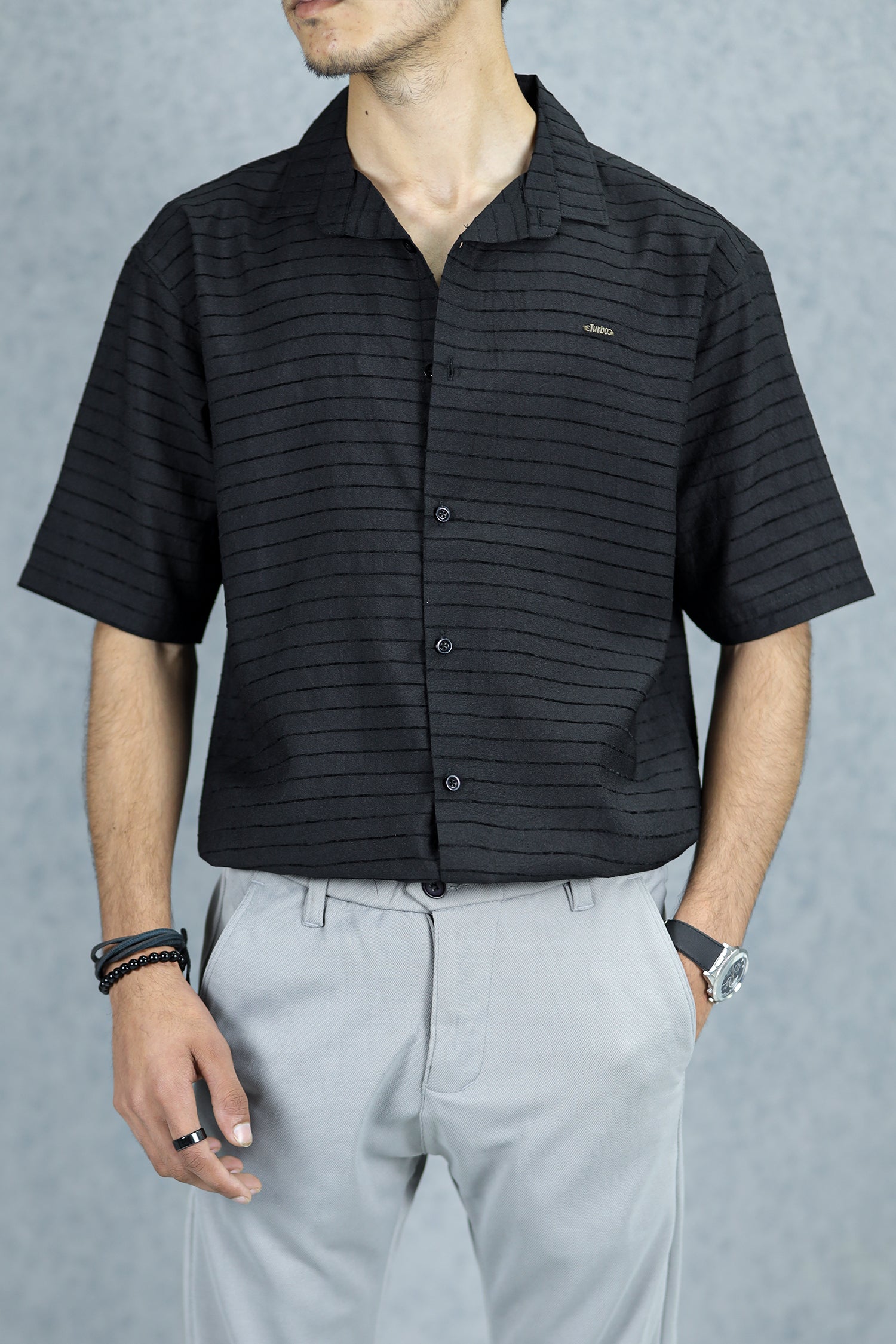 Turbo Snitch Striped  Casual Shirt