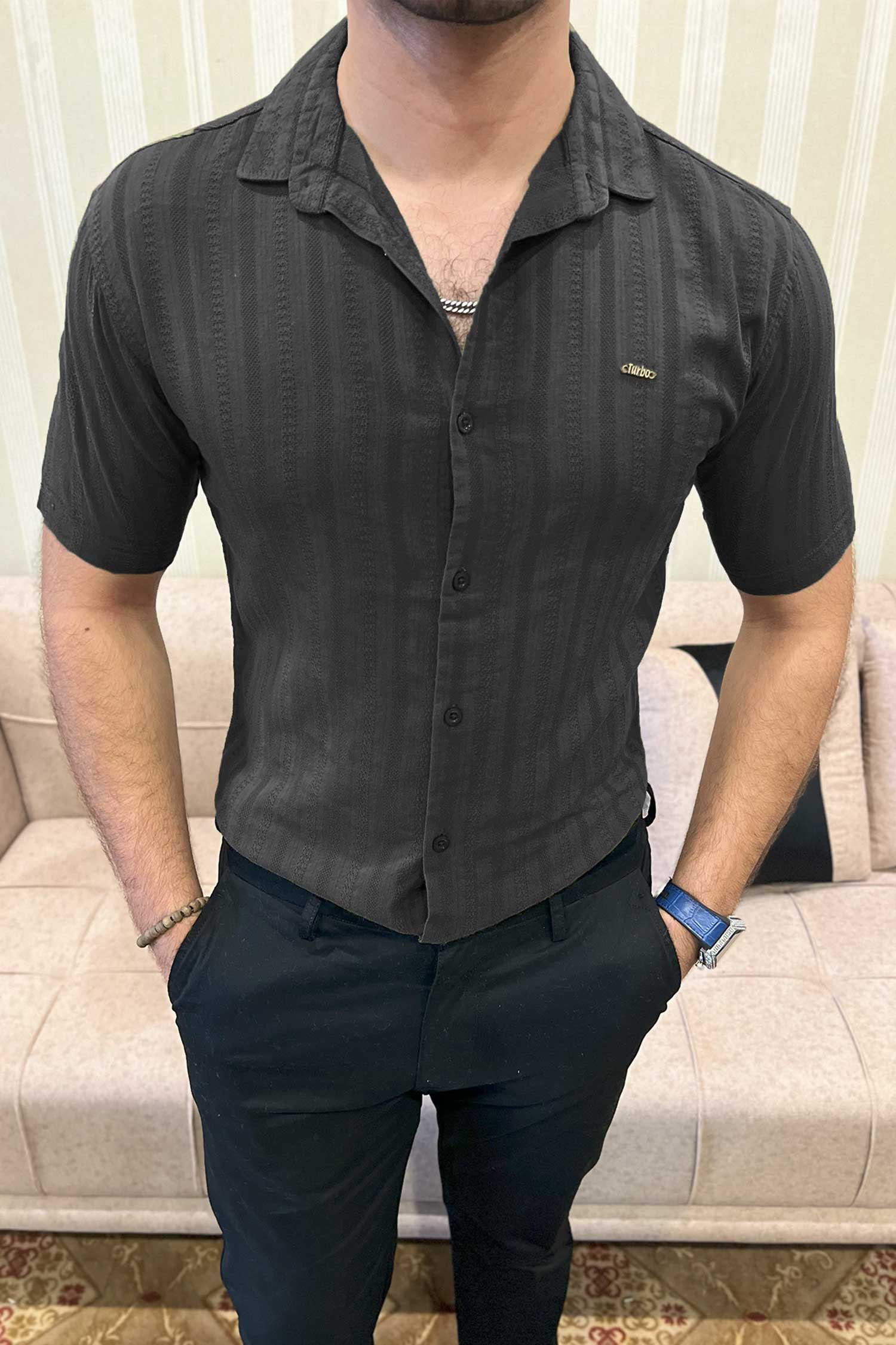 Turbo Endless Cool Embossed Casual Shirt