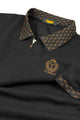 Turbo Abstract Zip Collar Men's Polo Shirt