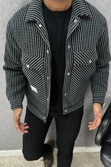 Autumn Winter Plaid Imported Men's Woolen Jacket