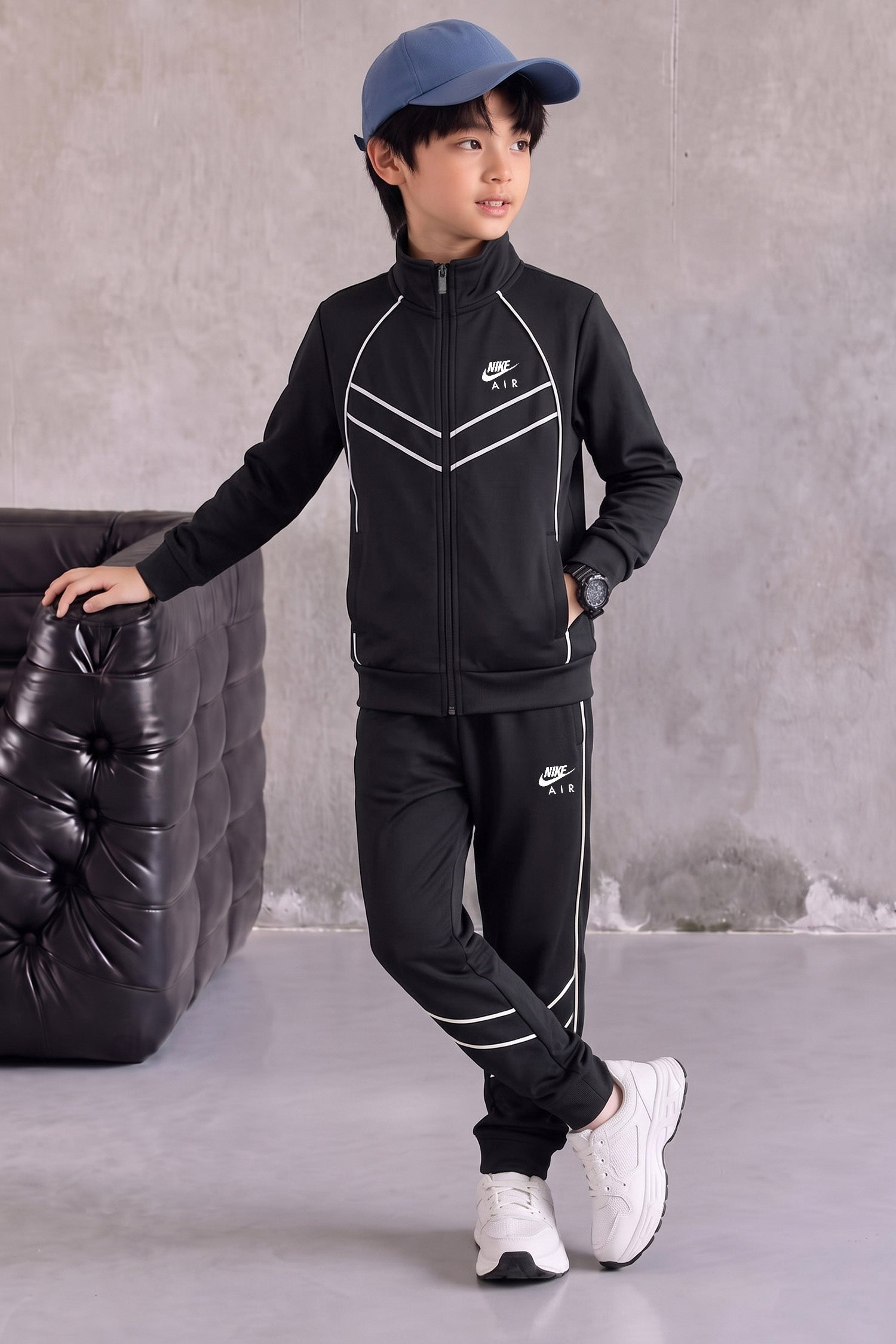 Nke Performance Runner Zipper Kid's Co-Ord Set
