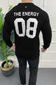 Turbo 3 Stripes Round Neck Men's Sweatshirt In Black