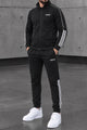 Adds Tipped Stripes Track Zipper Men's Co-Ord Set