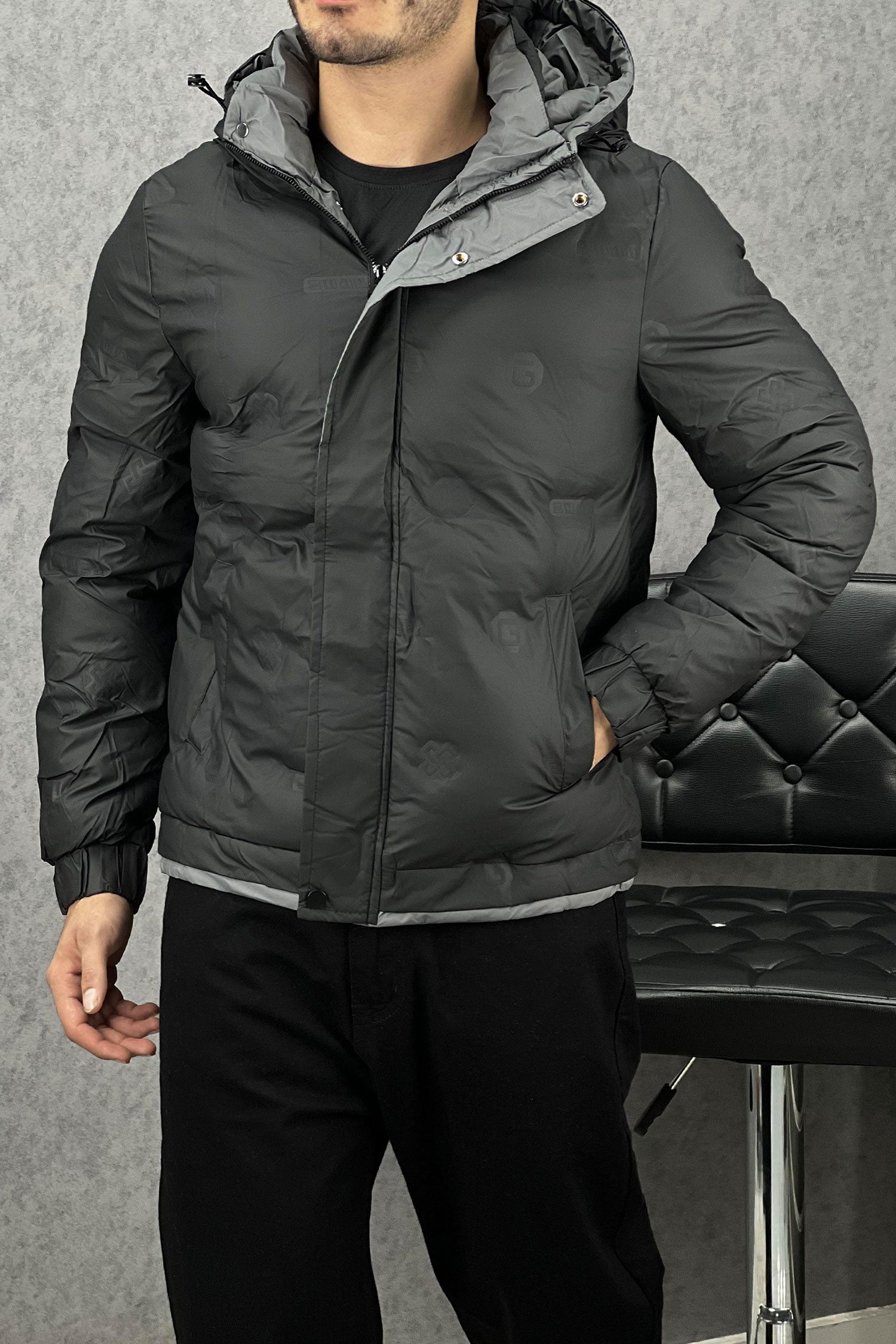 Contrast Tone Sides Padded Imported Puffer Jacket