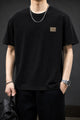 Lro Piana Distinctive Logo Patch Men's T-Shirt In Black