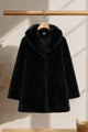 Women's Wool Blended Imp Wool Long Coat In Black
