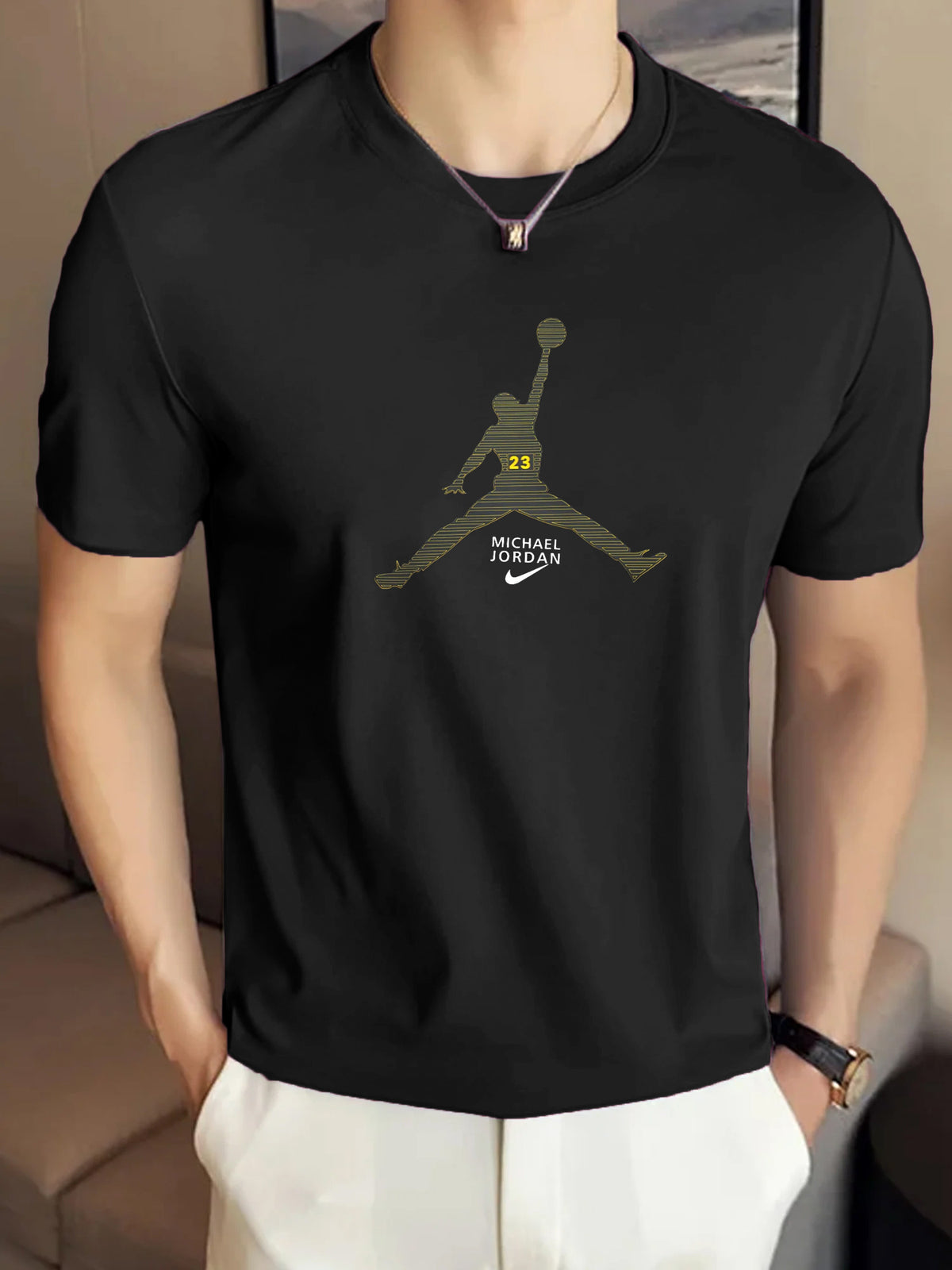 Jrdn Signature Air Flight 23 Elite Round Neck T-Shirt