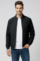 Full-Zip Bomber Imported Light Weight Jacket In Black