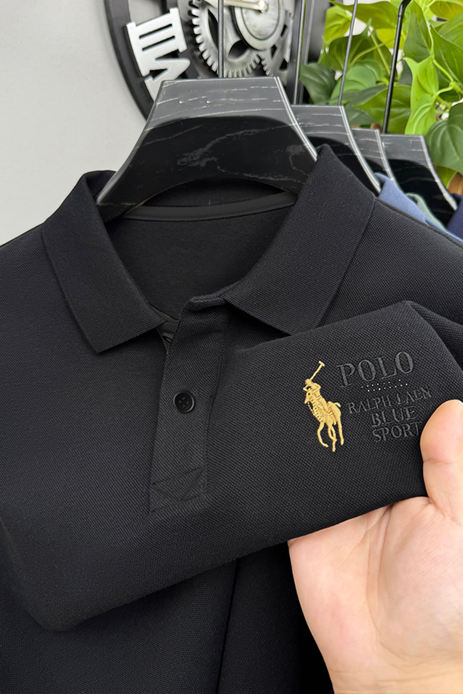 Rph Lren Polo Embroidered Slogan Men's Polo Shirt