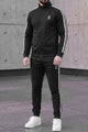On Clod Athletic Side Stripe Zipper Men's Co-Ord Set In Black