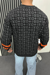 Luis Vten All Over Logo Full Sleeves Men's Sweatshirt