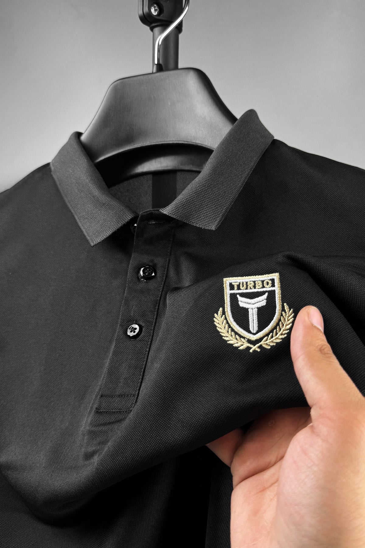 Turbo Traditional Costume Men's Polo Shirt In Black