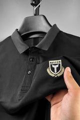Turbo Traditional Costume Men's Polo Shirt In Black