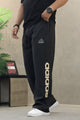 Adds Essentials Big Linear Loose Bottom Trouser In Black