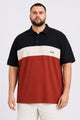 Turbo Panel Style Big & Tall Men's Polo Shirt