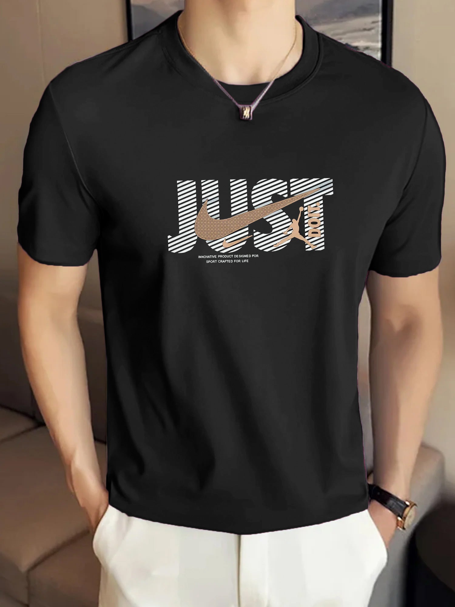 Nke x Jrdn Jst Do It Imported Round Neck T-Shirt